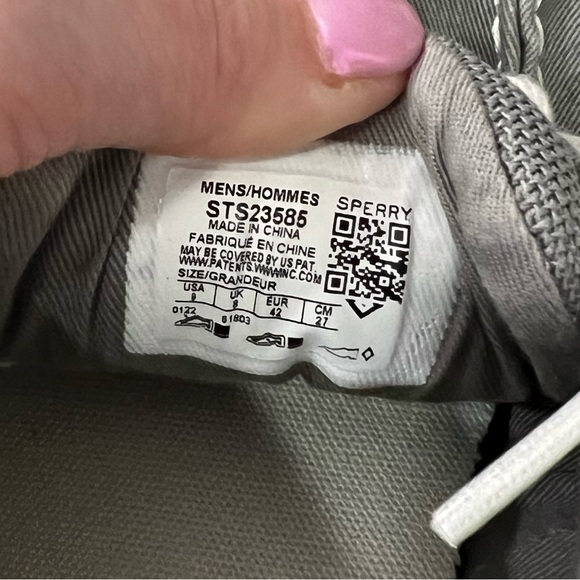 Sperry Gray Boat Shoes with Moc-Toe Stitching Men’s size 9 EUC! - Picture 7 of 7